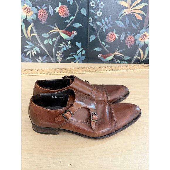 To Boot New York Adam Derrick Brown Leather Double Monk‎ Strap Shoes Men Size 9 main image 6